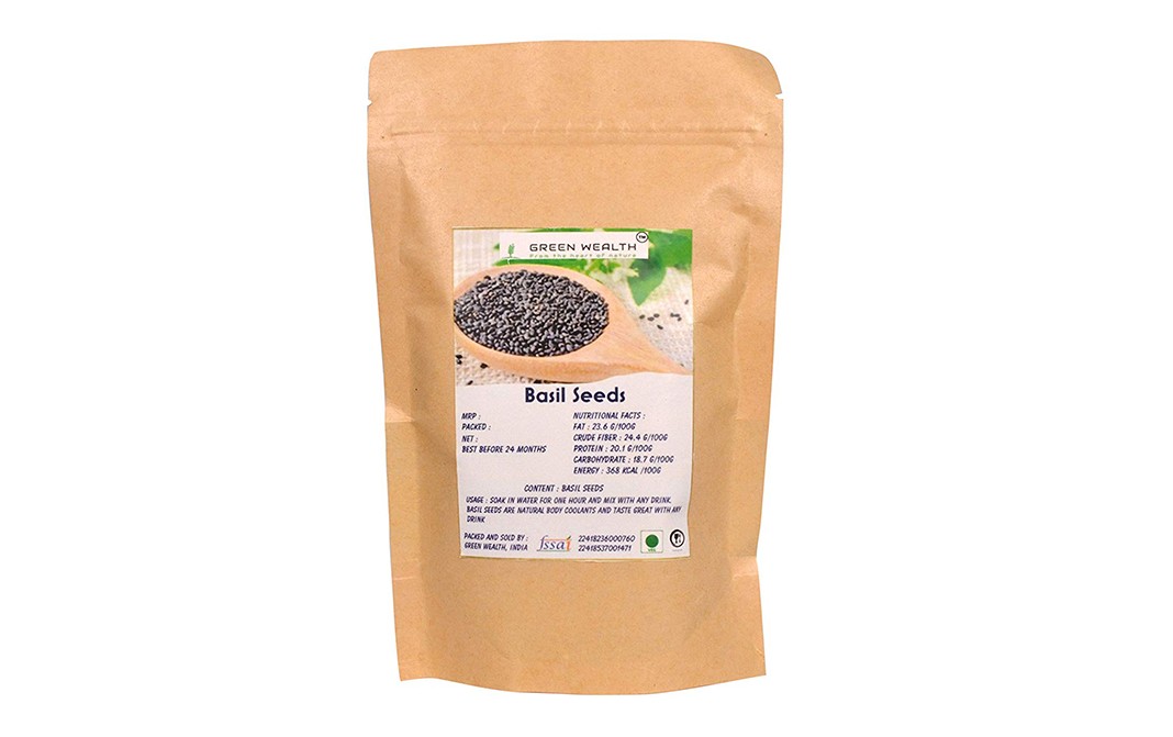 Green Wealth Basil Seeds    Pack  400 grams